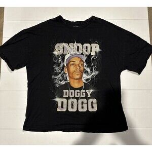 Snoop Doggy Dogg T Shirt by Dogg Supply Size L Black Hip Hop West Coast Rap